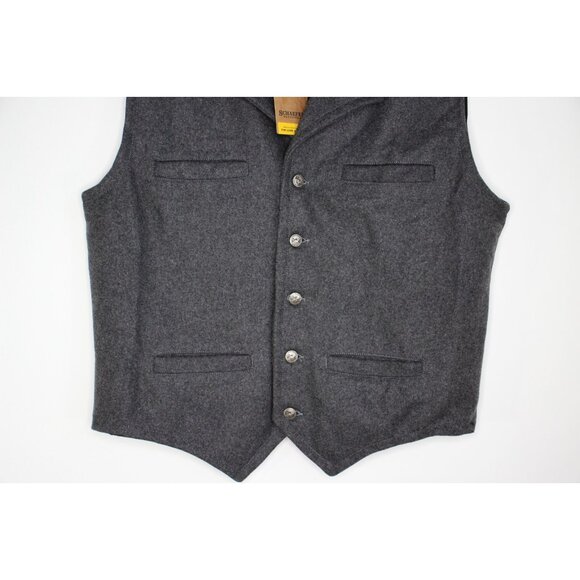 Schaefer Outfitter Mens XL Western Cattle Baron Wool Vest NEW O937 - Picture 3 of 6